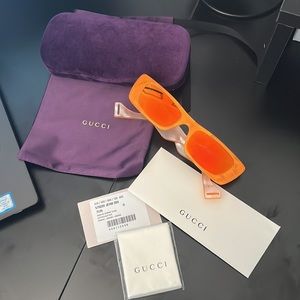 Gucci Orange Sunglasses